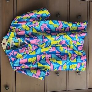 UZZI Men's Miami Style Hawaiian Party Shirt #80's #party #miami #Hawaiian